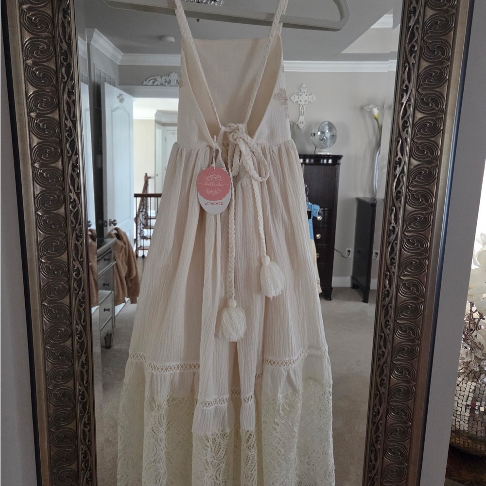 Dollcake Cream Floral Dress - Picture 2 of 3